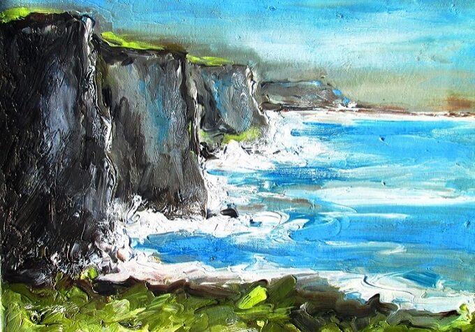 6-paintings of cliffs of moher