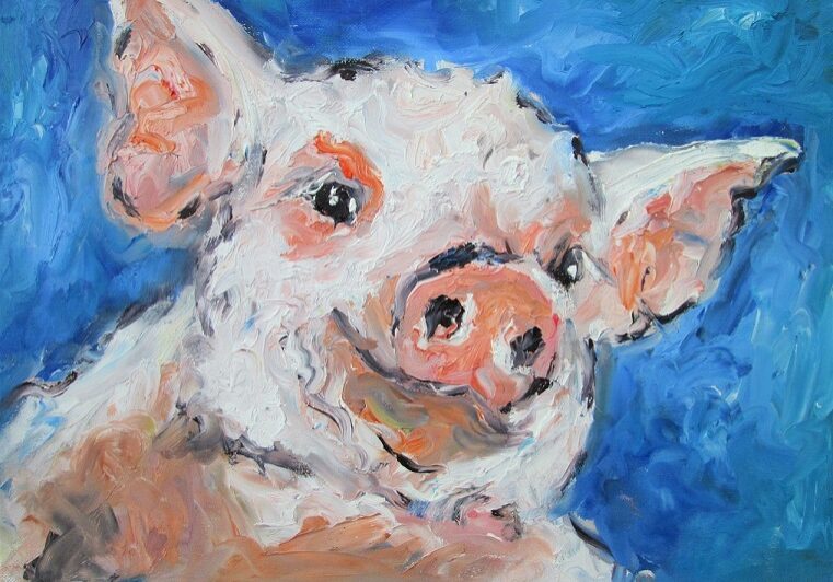 7-painting of piglet
