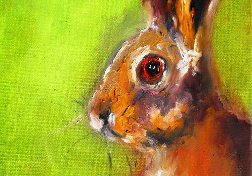 9-painting of irish hare